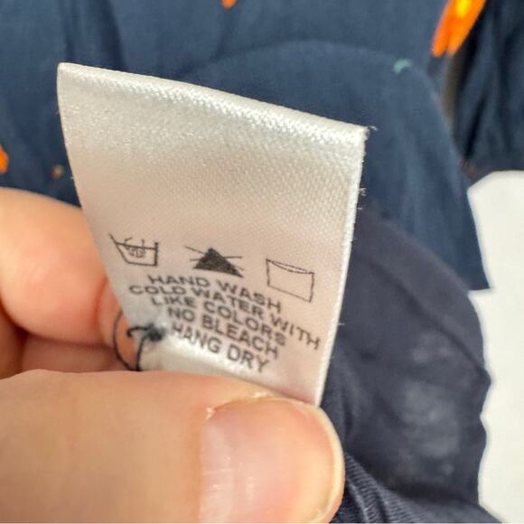 Dress Forum Revolve Blue Floral Long Sleeve Mini Dress Womens M Ruffled Girly - Picture 10 of 14